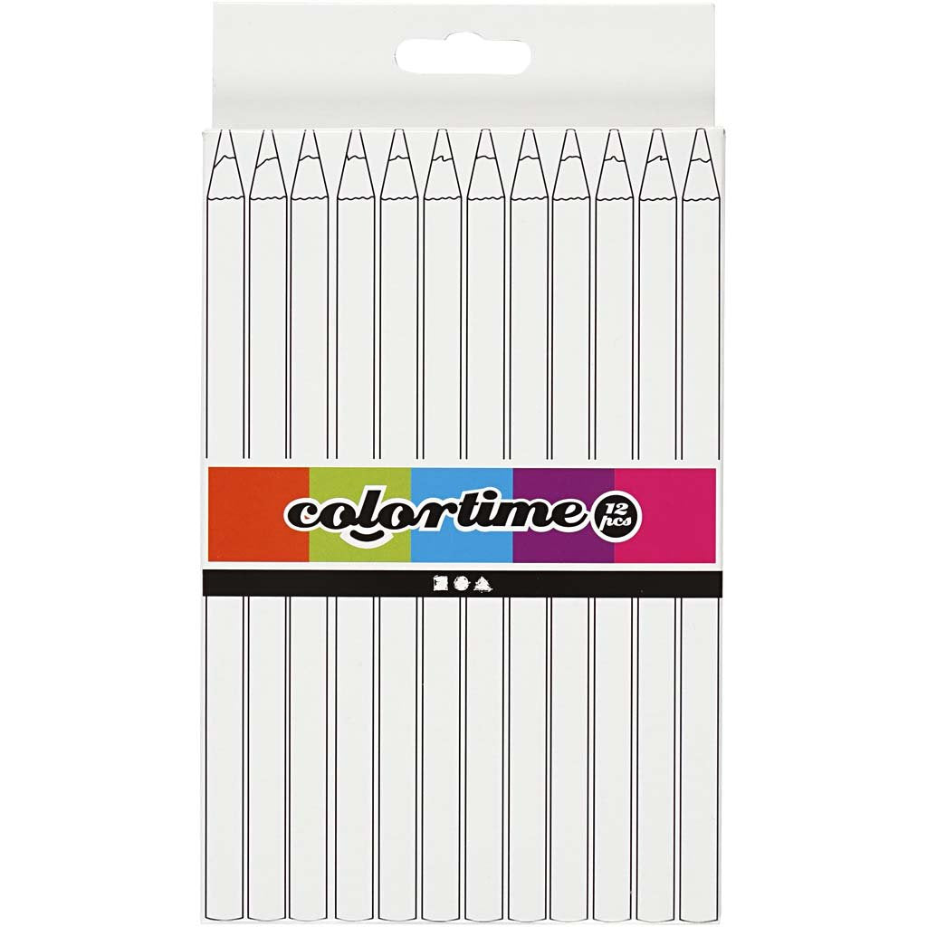 Colortime - Driehoekige Jumbo kleurpotloden - Groen 12st.