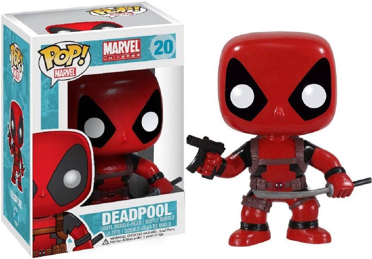 Funko Marvel POP! Vinyl Deadpool With Gun and Sword - Collectable Vinyl Figure - Gift Idea - Official Merchandise - Toys for Kids & Adults - Comic Books Fans - Model Figure for Collectors and Display