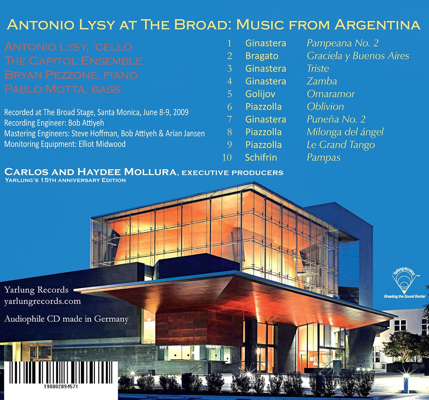 Antonio Lysy at the Broad