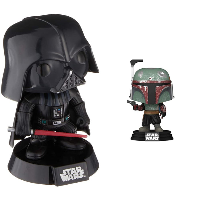 Funko POP!: Star Wars Darth Vader Bobblehead Vinyl Figure POP! 2300 & POP! Vinyl Star Wars : Mandalorian - The Book Of Boba Fett Helmet Bobblehead Figure - POP! 54524 + Vinyl Star Wars : Mandalorian