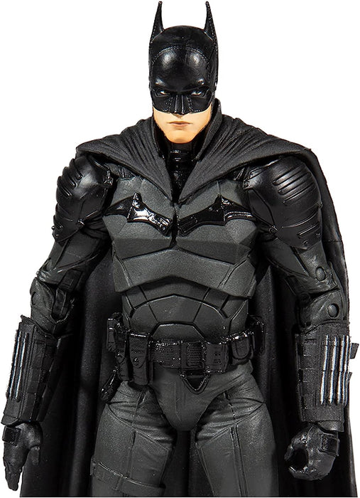 McFarlane Toys, 7-Inch DC Batman Action Figure with 22 Moving Parts, Collectible DC Batman Movie Figure with Stand Base and Unique Collectible Character Card – Ages 12+