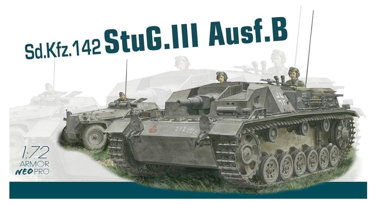 Dragon DR7636 1/72 World War II German Army No. III Attack Gun B Type Neo Track Included Plastic Model