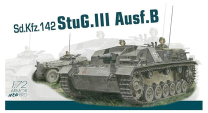 Dragon DR7636 1/72 World War II German Army No. III Attack Gun B Type Neo Track Included Plastic Model