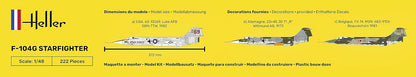 HELLER JOUSTRA Aeroplane model: starter kit: F-104G starfighter