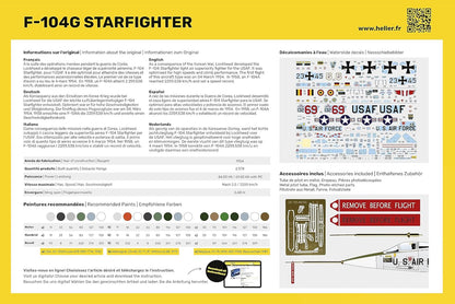 HELLER JOUSTRA Aeroplane model: starter kit: F-104G starfighter