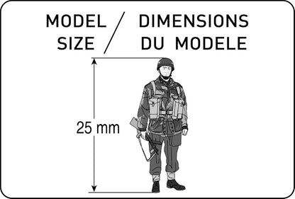 Heller British Paratroopers Model Kit (Set of 50) (1/72 Scale) (HLR-49623