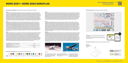 Heller Model Planes: Starter Kit: North 2501 and North 2502 "NORATLAS Twinset
