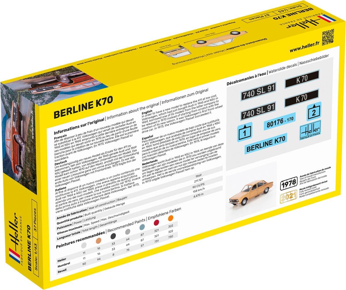 HELLER Joustra Model Car Starter Kit: K70