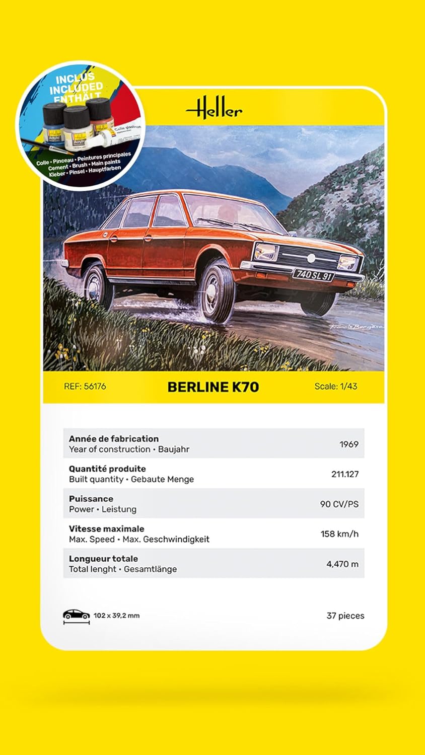 HELLER Joustra Model Car Starter Kit: K70