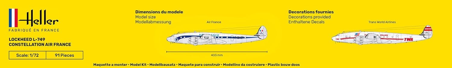 Maquette avion : Starter Kit : L-749 Constellation AF