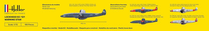 HELLER JOUSTRA Aeroplane model: starter kit: EC 121 warning star