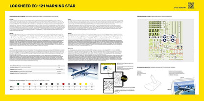 HELLER JOUSTRA Aeroplane model: starter kit: EC 121 warning star