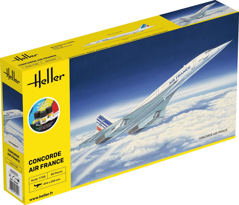 HELLER JOUSTRA Model Airplane: Starter Kit: Concorde Air France