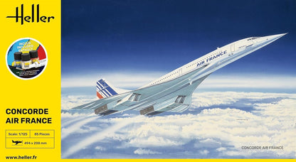 HELLER JOUSTRA Model Airplane: Starter Kit: Concorde Air France
