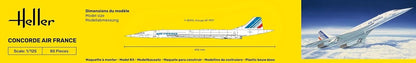 HELLER JOUSTRA Model Airplane: Starter Kit: Concorde Air France