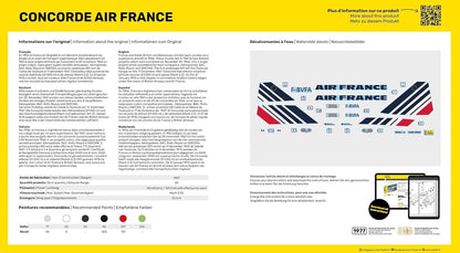 HELLER JOUSTRA Model Airplane: Starter Kit: Concorde Air France