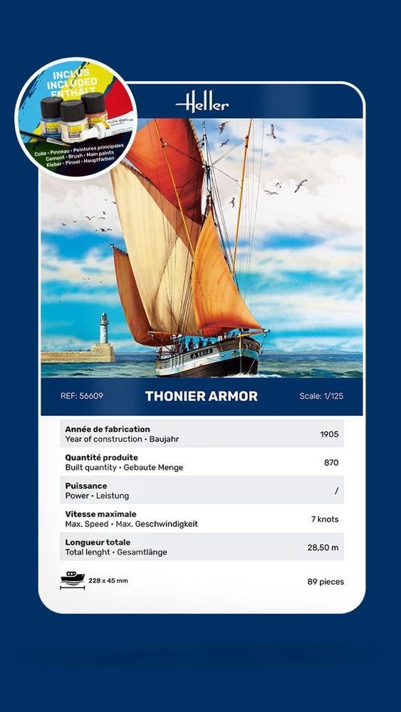 Heller HEL56609 Model Kit, Various