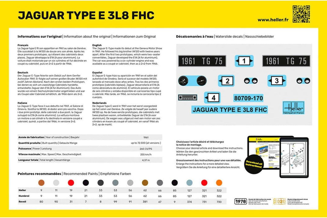 Heller HEL56709 Model Kit, Various