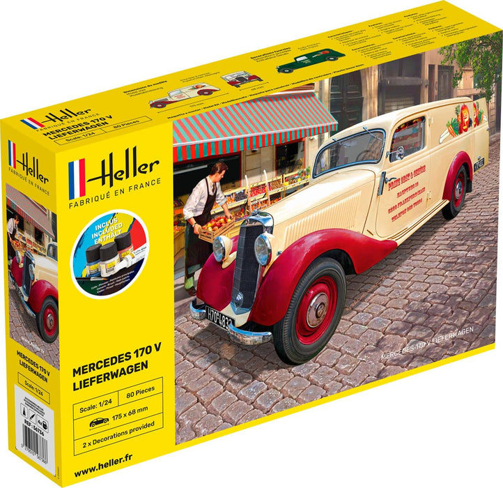 HELLER JOUSTRA Model Car: Starter Kit: MB 170 Lieferwagen