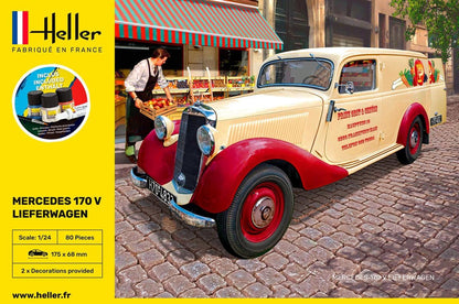 HELLER JOUSTRA Model Car: Starter Kit: MB 170 Lieferwagen