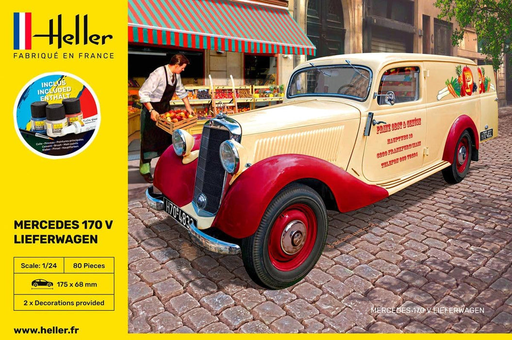 HELLER JOUSTRA Model Car: Starter Kit: MB 170 Lieferwagen