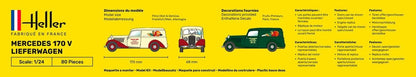 HELLER JOUSTRA Model Car: Starter Kit: MB 170 Lieferwagen