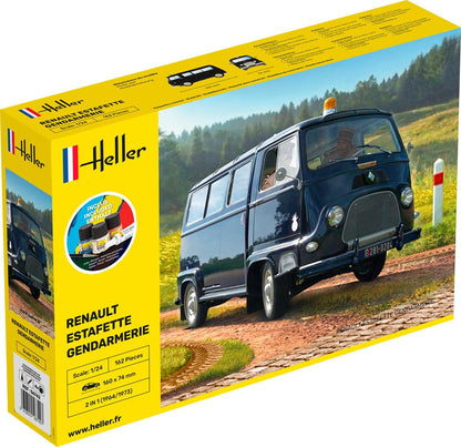 Heller - 1/24 Starter Kit Renault Estafette Gendarmerie