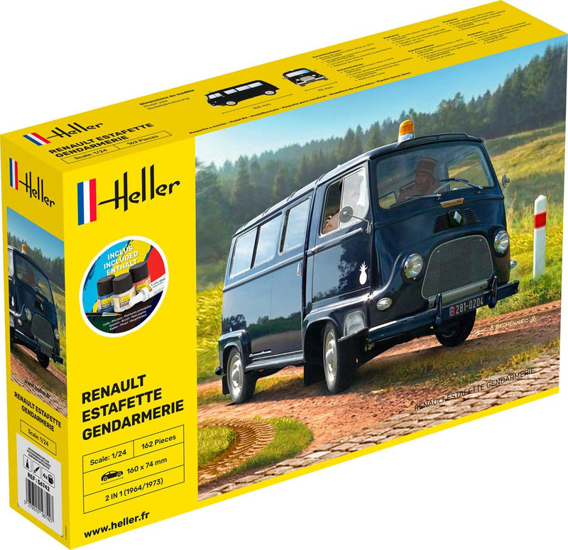 Heller - 1/24 Starter Kit Renault Estafette Gendarmerie