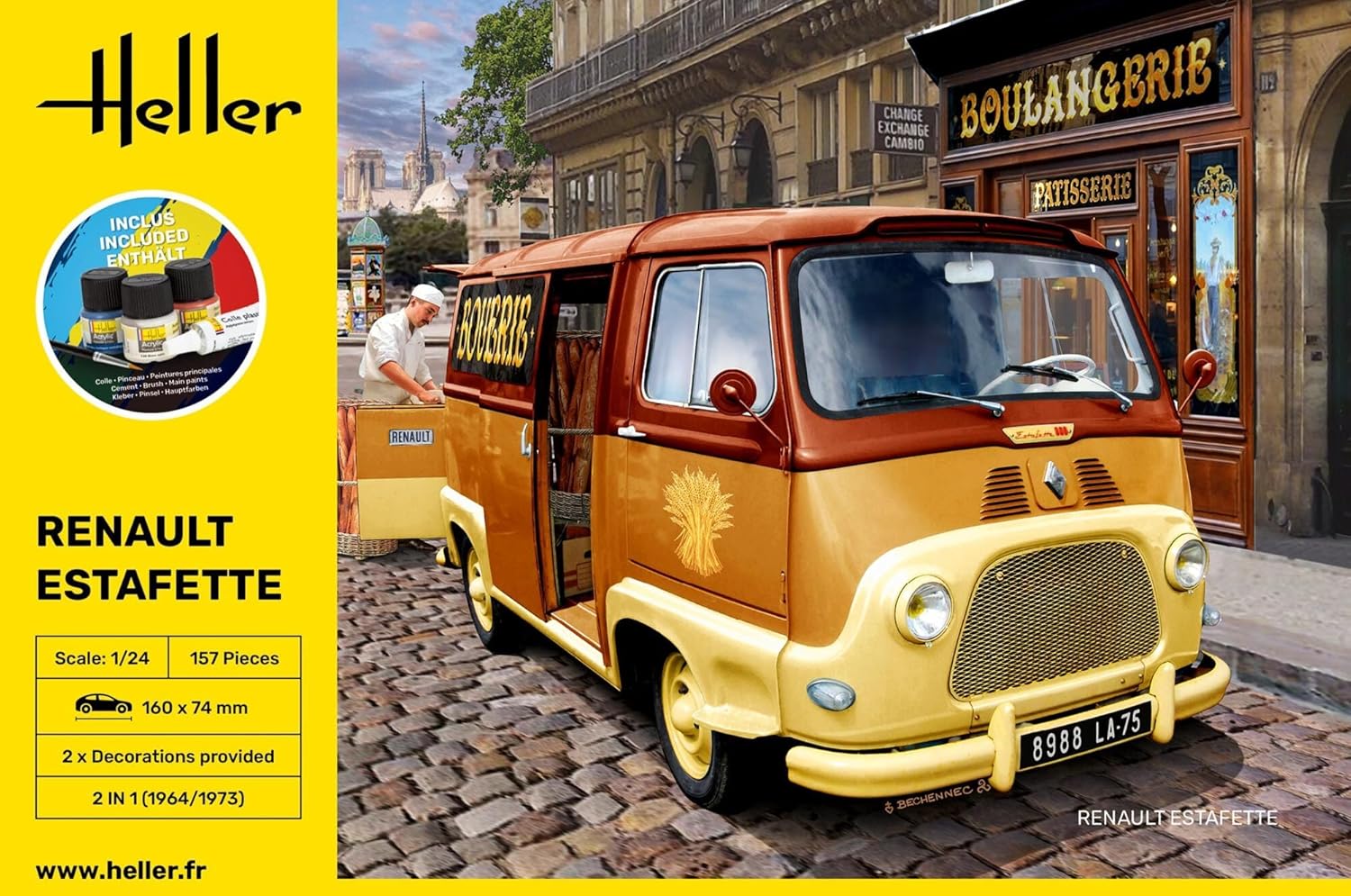 heller 56743 Starter Kit Renault Estafette 1/24