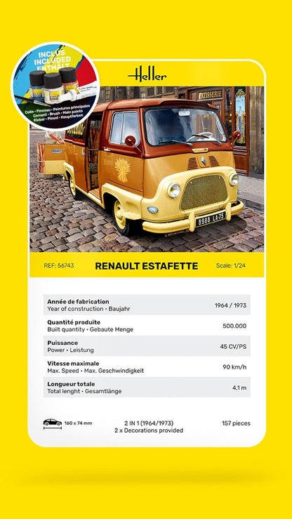 heller 56743 Starter Kit Renault Estafette 1/24