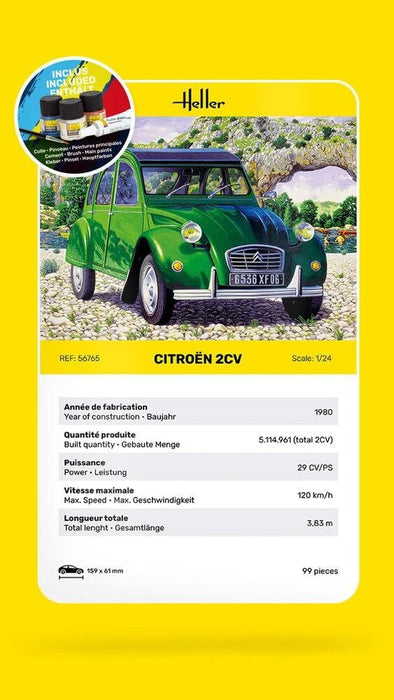 Heller 1:24 Gift Set - Citroen 2 CV