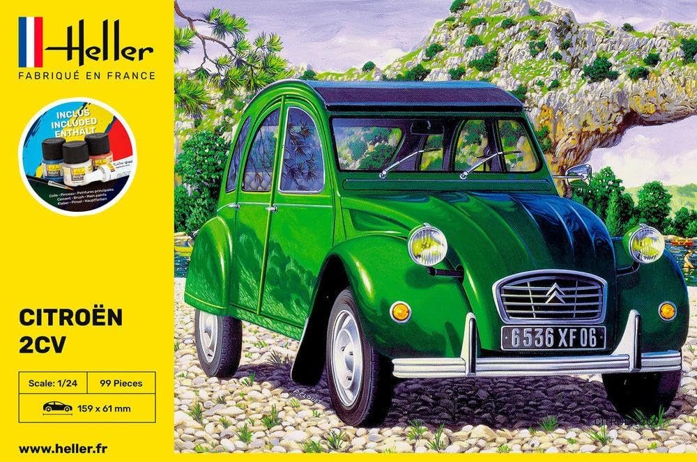 Heller 1:24 Gift Set - Citroen 2 CV