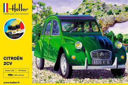 Heller 1:24 Gift Set - Citroen 2 CV