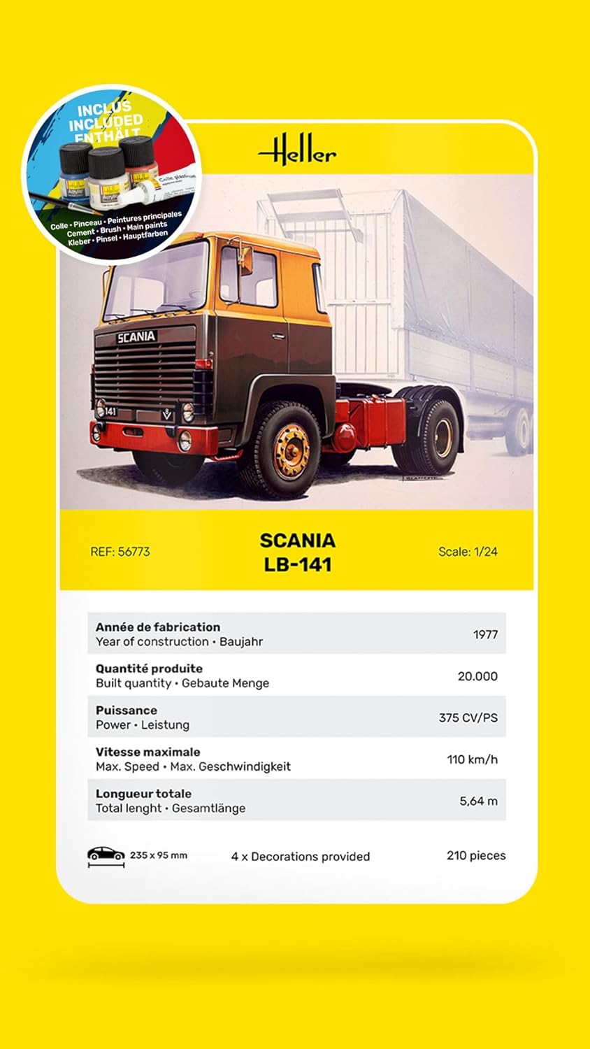 HELLER JOUSTRA Model Truck: Starter Kit: Truck LB-141