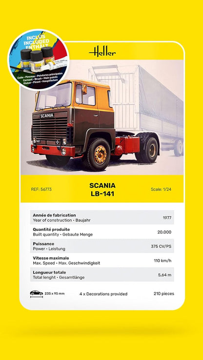 HELLER JOUSTRA Model Truck: Starter Kit: Truck LB-141