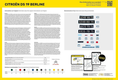 Heller 56795 Starter Kit Citroen DS 19 1/16