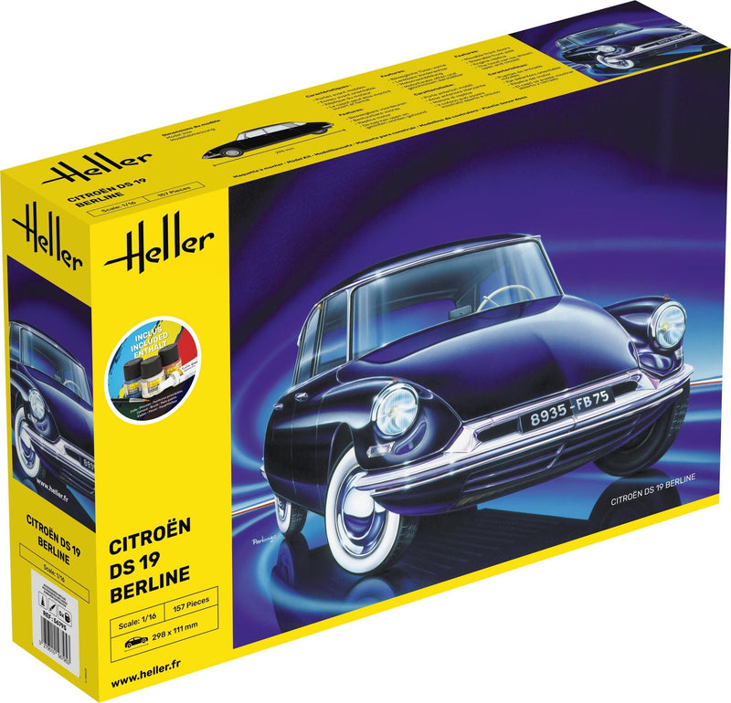 Heller 56795 Starter Kit Citroen DS 19 1/16