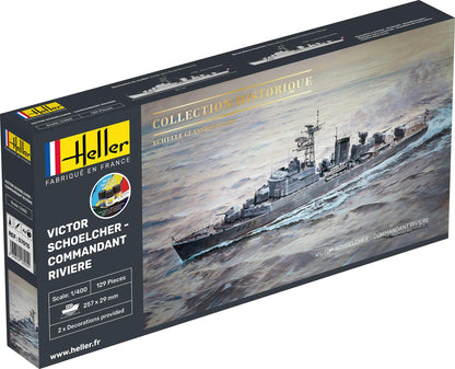 heller - 1/400 Starter Kit Victor Schoelcher Commandant Rivierehel57015