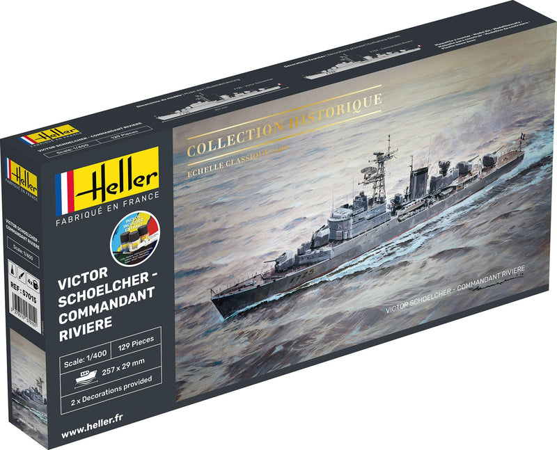 heller - 1/400 Starter Kit Victor Schoelcher Commandant Rivierehel57015