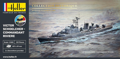 heller - 1/400 Starter Kit Victor Schoelcher Commandant Rivierehel57015