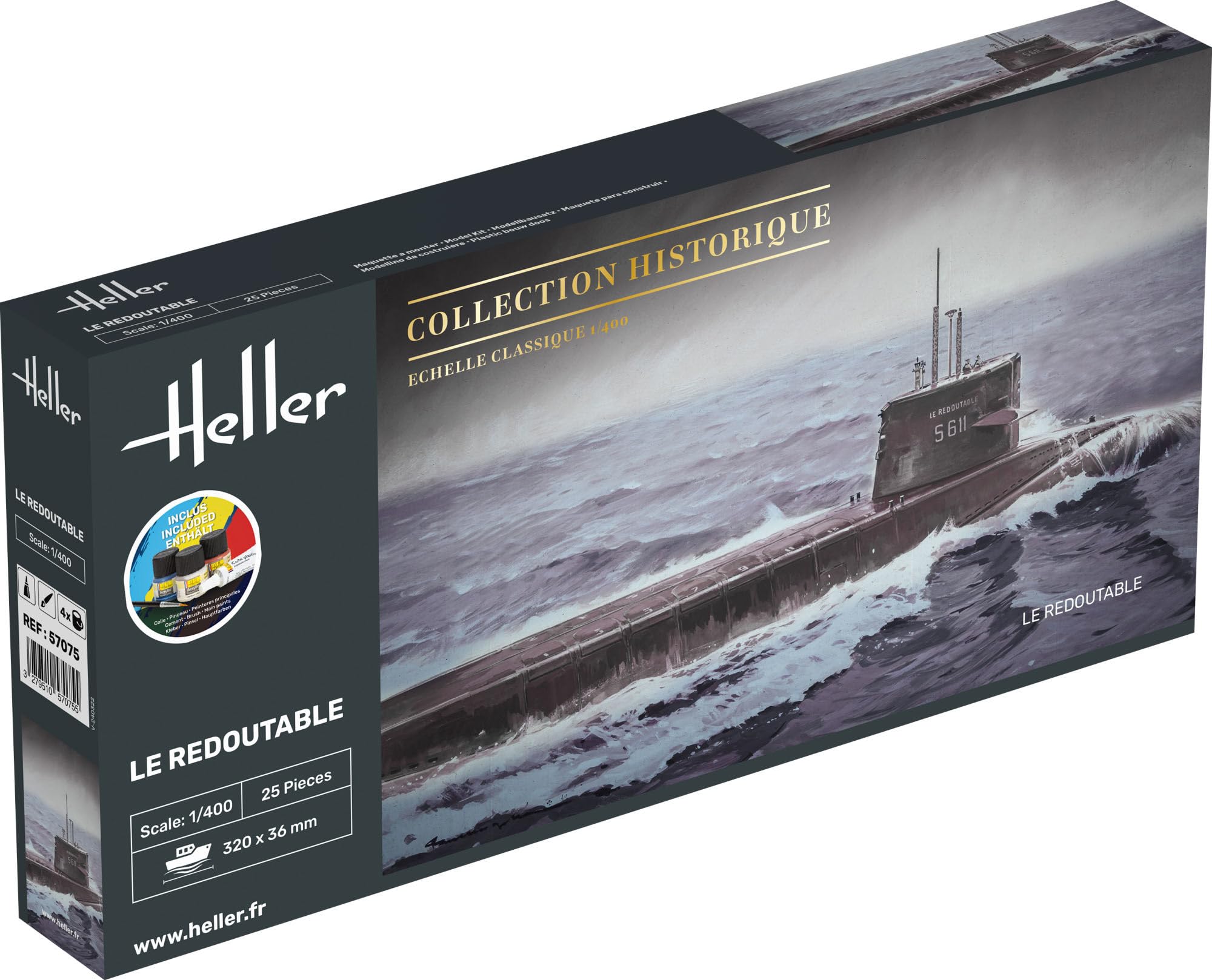 Heller HEL57075 Plastic Model kit, Various