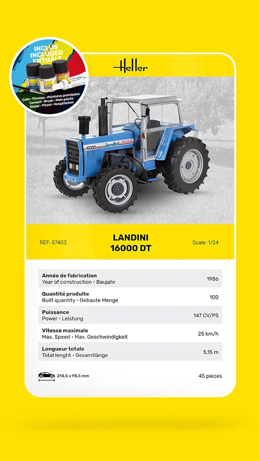 Heller - 1/24 Starter Kit Landini 16000 Dt