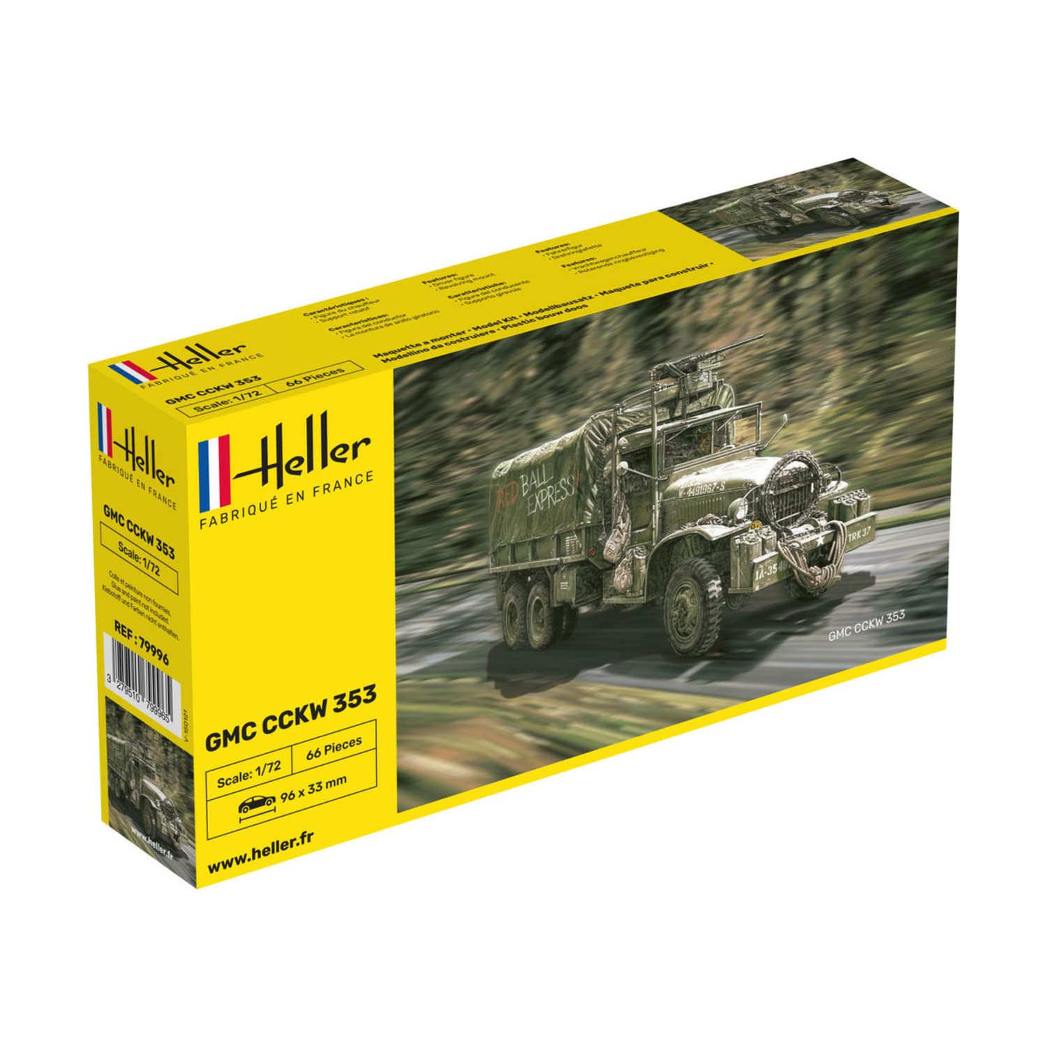Heller 79996 1:72 Scale GMC Cckw 353 Model