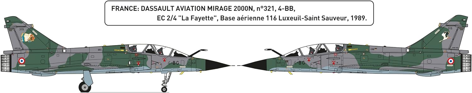 Heller 80321" Mirage 2000 N Model Kit, 1:72 Scale