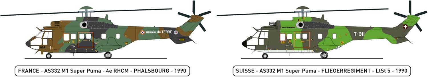Heller 80367" Super Puma AS 332 M1 Model Kit, 1:72 Scale