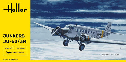 Heller 80380 52, ju-52/3m Junker JU 52/3M Model Kit, Multicoloured, 1:72 Scale
