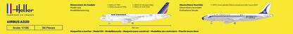 Heller 80448" Airbus A320 Air France Model Kit, 1:125 Scale