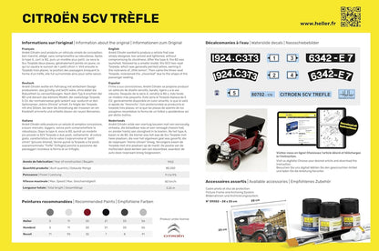 Heller - 1/24 Citroen 5cv Trefle