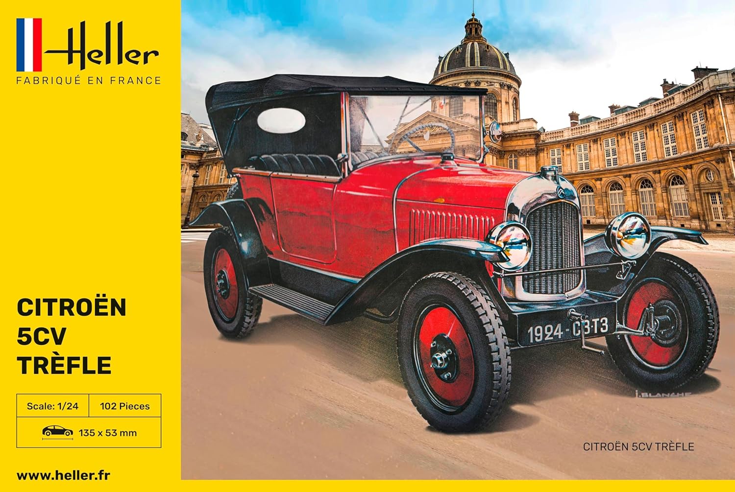 Heller - 1/24 Citroen 5cv Trefle