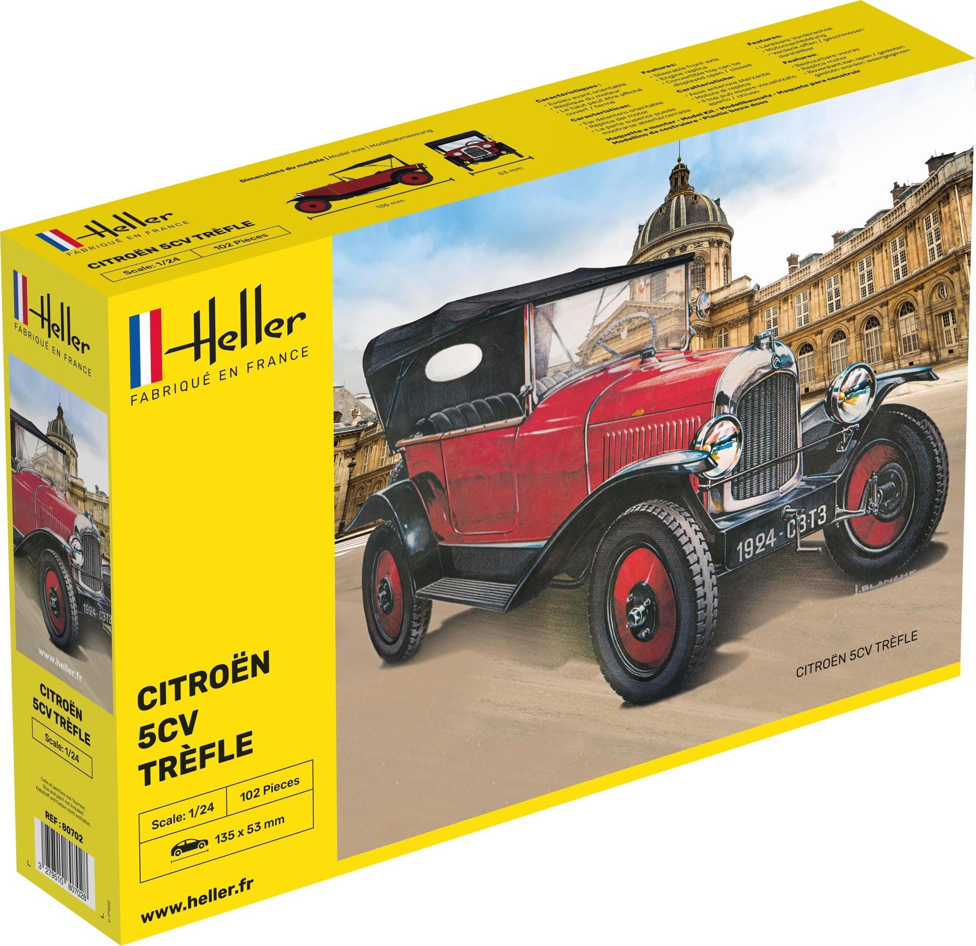 Heller - 1/24 Citroen 5cv Trefle